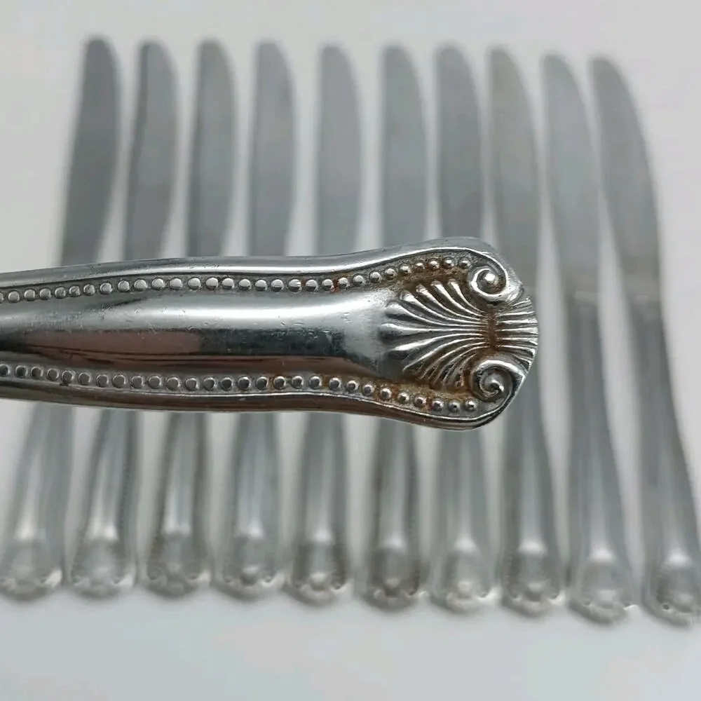 11X BK TOWLE Supreme STUART SHELL Stainless Butter Dinner Knives